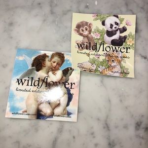 Wildflower case stickers